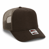 Ottocap 39165 High Crown Foam trucker with rope thumbnail 90 dark brown dark brown khakhi angle