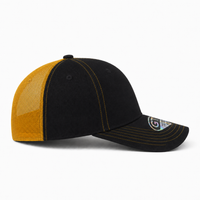 GTO 112 Trucker Hat with Ventilated Comfort and Adjustable Fit thumbnail 45 black gold right