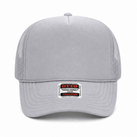 Ottocap 39165 High Crown Foam trucker with rope thumbnail 55 silver gray front