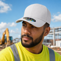 GTO 112 Trucker Hat with Ventilated Comfort and Adjustable Fit thumbnail 56 heather white moodboard