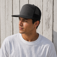 R168 Trucker Hat with Breathable Mesh and Adjustable Fit thumbnail 24 charcoal moodboard