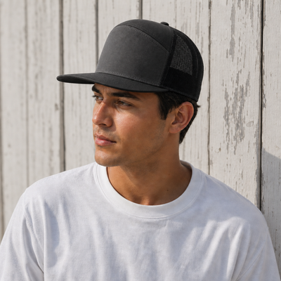R168 Trucker Hat with Breathable Mesh and Adjustable Fit