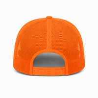 Ottocap 32285 A-Frame 5-Panel Mesh Back Trucker Hat thumbnail 85 neon orange back