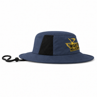 Microfibre Wide Brim Surf Hat with Mesh Ventilation thumbnail 12 navy right
