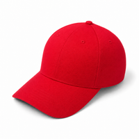 Cool & Dry Mini Piqué Mid Pro Cap with Comfort Stretch Sweatband thumbnail 14 solid red angle