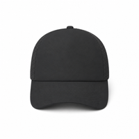 Rapper Flex High Crown Trucker Cap with Mesh Panels thumbnail 107 black front