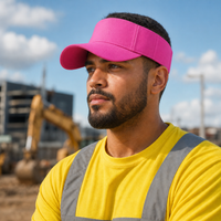 Pro Golf Visor with Adjustable Velcro Strap and Mesh Ventilation thumbnail 8 hot pink moodboard