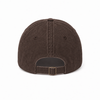Flex Enzyme Washed Adjustable Baseball Cap thumbnail 63 chocolate back