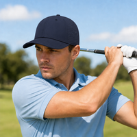 Breezy Lightweight Ventilated Nylon Cap with PVC Closure thumbnail 28 navy moodboard
