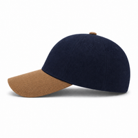A Frame Flex Cap with Adjustable Snapback and Premium Cotton thumbnail 193 navy khakhi left