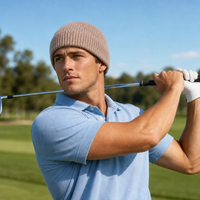 Premium Merino Wool Beanie with Cuff – Soft & Warm Knit Hat thumbnail 105 camel moodboard