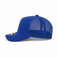 Ottocap 32285 A-Frame 5-Panel Mesh Back Trucker Hat thumbnail 3 royal left
