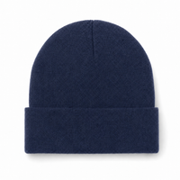 Flex Acrylic Beanie - Comfortable 100% Acrylic Knit Hat thumbnail 20 navy/dusty blue front