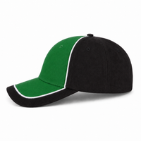Arena Two Tone Structured Snapback Cap thumbnail 10 black.white.green left