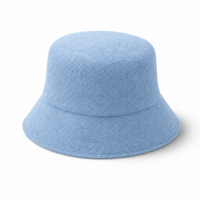 Terry Towelling Flex Bucket Hat thumbnail 5 sky blue angle