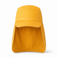 7504 Flex Cotton Legionnaire Caps with Adjustable Velcro Strap thumbnail 74 sunflower front