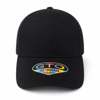GTO 112 Trucker Hat with Ventilated Comfort and Adjustable Fit thumbnail 139 black front