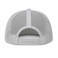 Urban Flex Twill Flat Peak Trucker Cap with Adjustable Snapback thumbnail 28 white back