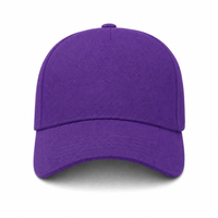 A Frame Flex Cap with Adjustable Snapback and Premium Cotton thumbnail 103 purple front