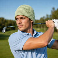 Premium Merino Wool Beanie with Cuff – Soft & Warm Knit Hat thumbnail 145 lime mint moodboard