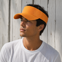 Pro Series Breathable Adjustable Sports Visor thumbnail 40 orange moodboard