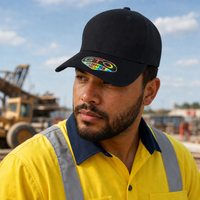 GTO 112 Trucker Hat with Ventilated Comfort and Adjustable Fit thumbnail 187 charcoal black moodboard