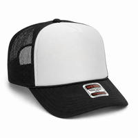 Ottocap 39165 High Crown Foam trucker with rope thumbnail 106 black white black angle