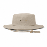 Brushed Heavy Cotton Wide Brim Hat with Adjustable Chin Strap thumbnail 35