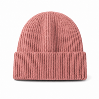 Premium Lambswool Flex Beanie with Cuff – Ultra Soft & Warm thumbnail 16 pink front