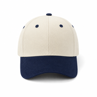 HBC Two-Tone Cap with Iconic Hudson's Bay Stripes thumbnail 30 natural/navy front
