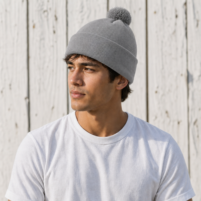 FLEX Acrylic POM POM BEANIE