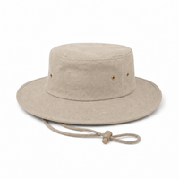 Brushed Heavy Cotton Wide Brim Hat with Adjustable Chin Strap thumbnail 34