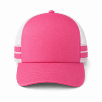 Flex Stripe A Frame High Profile Trucker Cap thumbnail 34 pink front