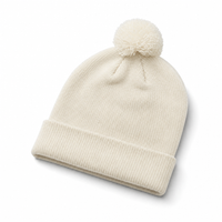 1124 POM POM BEANIE thumbnail 12 ecru angle