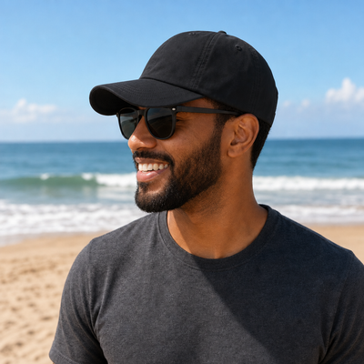Flex Bamboo Eco-Friendly 6-Panel Unstructured Cap with Moisture-Wicking Sweatband