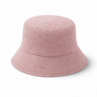 Terry Towelling Flex Bucket Hat thumbnail 85 pink angle