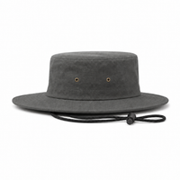 Brushed Heavy Cotton Wide Brim Hat with Adjustable Chin Strap thumbnail 20