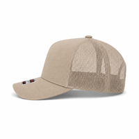 Ottocap 32285 A-Frame 5-Panel Mesh Back Trucker Hat thumbnail 75 khaki left