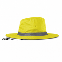 Hi Vis Reflector Safety Hat thumbnail 10 flouro yellow left