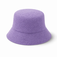 Terry Towelling Flex Bucket Hat thumbnail 80 purple angle