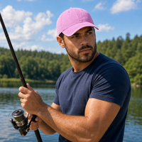 Flex Enzyme Washed Adjustable Baseball Cap thumbnail 49 pink moodboard