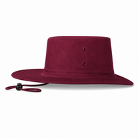 Poly Viscose Slouch Hat thumbnail 17 maroon right