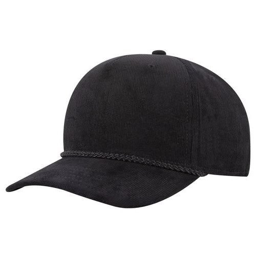 OTTO CAP 5 Panel Mid Profile Corduroy Baseball Cap - madhats.com.au