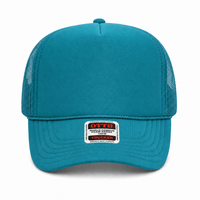 Ottocap 39165 High Crown Foam trucker with rope thumbnail 41 turquoise front