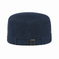 Premium Hemp Military Cap thumbnail 26 navy back