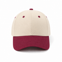 HBC Two-Tone Cap with Iconic Hudson's Bay Stripes thumbnail 108 natural wine front
