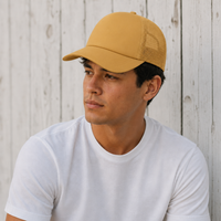 Rapper Flex High Crown Trucker Cap with Mesh Panels thumbnail 247 gold moodboard