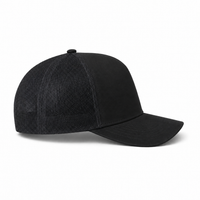 Kosiosko Structured Cotton Blend Trucker Hat thumbnail 54 black right