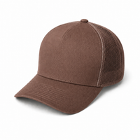 Kosiosko Structured Cotton Blend Trucker Hat thumbnail 61 brown angle