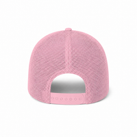 Rapper Flex High Crown Trucker Cap with Mesh Panels thumbnail 147 pink back